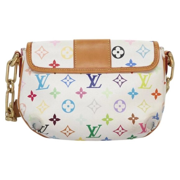 LOUIS VUITTON Monogram Multicolor Patty Shoulder Bag White M40305 - Picture 2 of 16